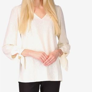 MICHAEL Michael Kors V -Neck Tie Sleeve Top
J